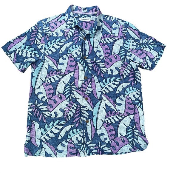 Tommy Bahama Other - Tommy Bahama Shirt Men Medium Silk Blend Floral Aloha Dad Vacation Summer Cruise
